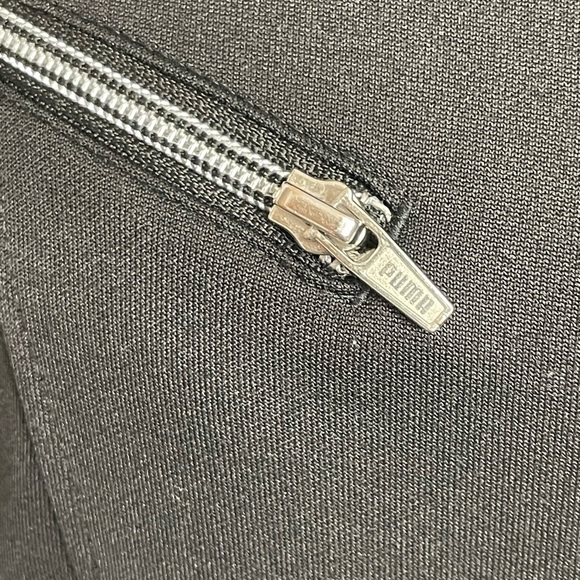 Puma Ferrari Asymmetrical Zip Moto Jacket Black Womens Size Large Racing - Picture 2 of 8